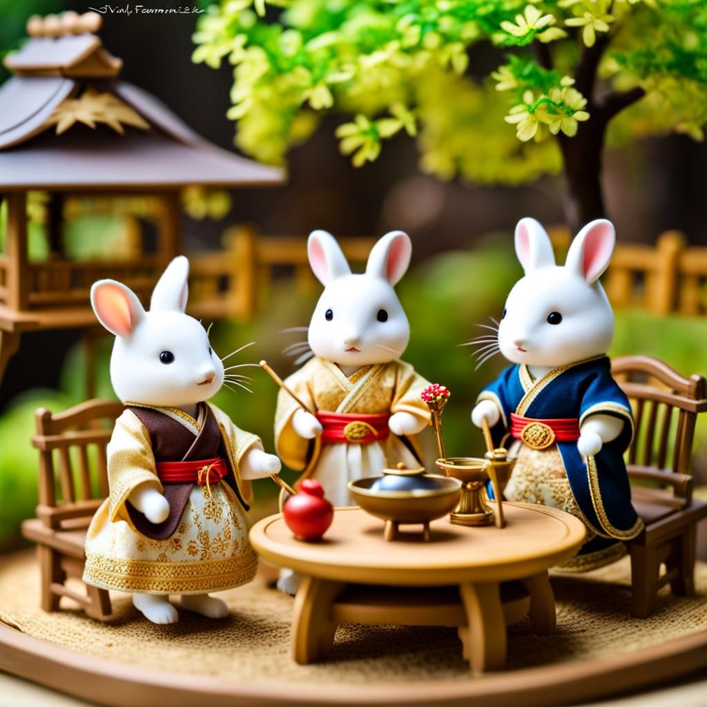 Sylvanian Families in Japanese Fairytale Kingdom