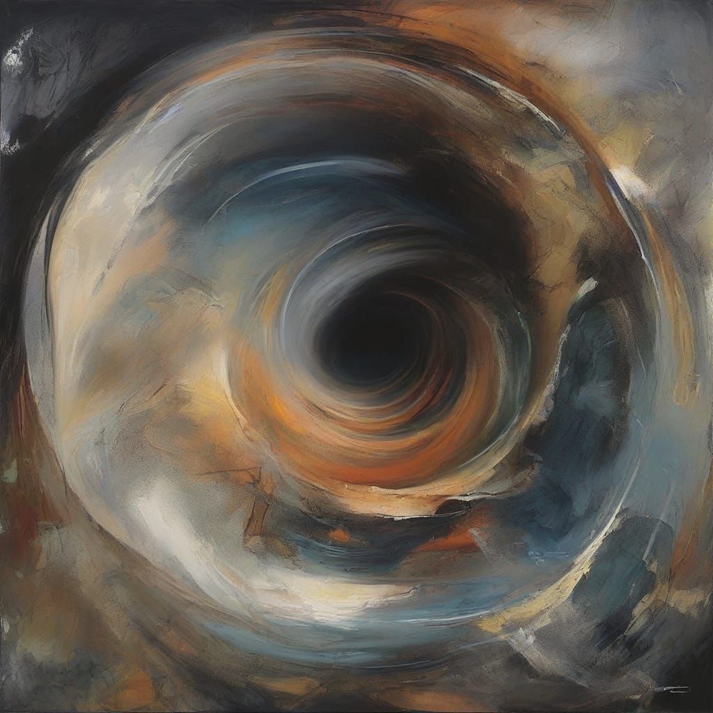 Surrealist Landscape with Fragmented Forms in Masson Style