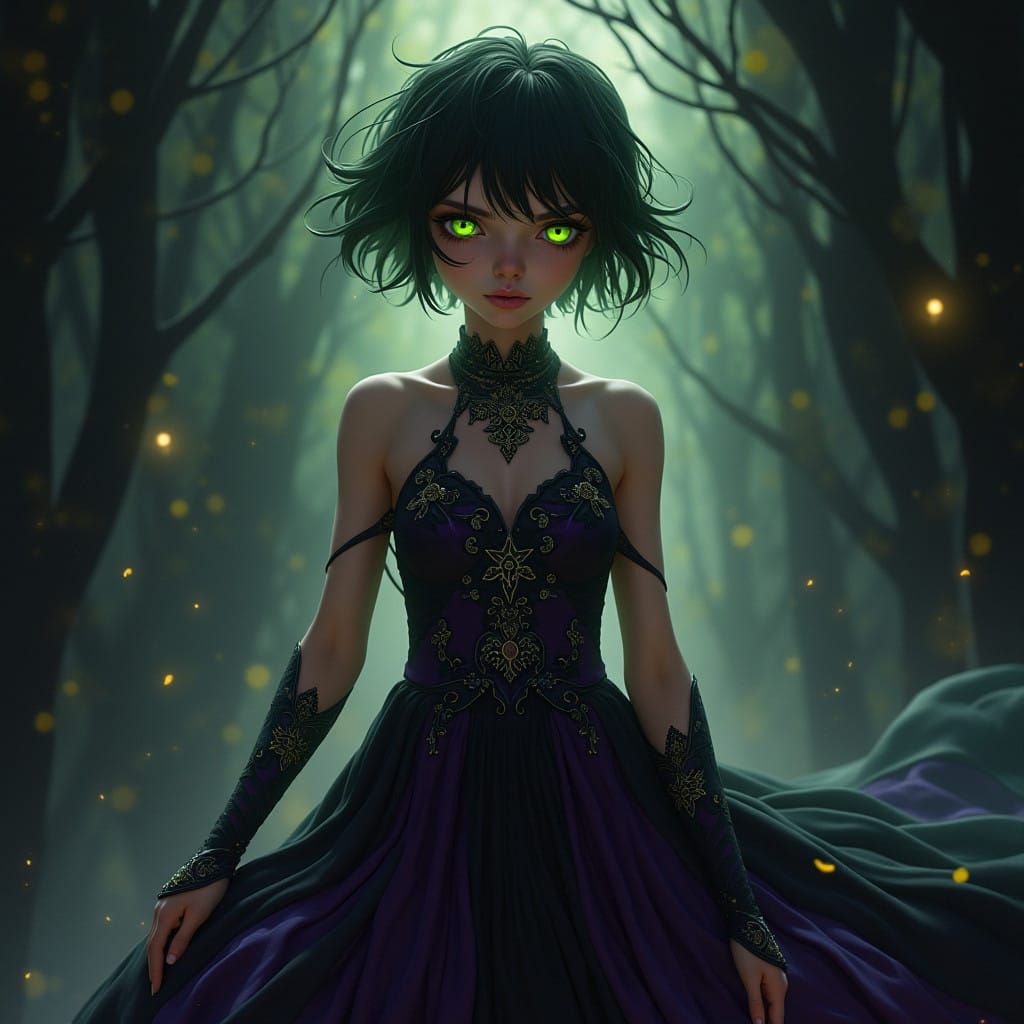 Empowered Trans Goddess in Dark Fantasy