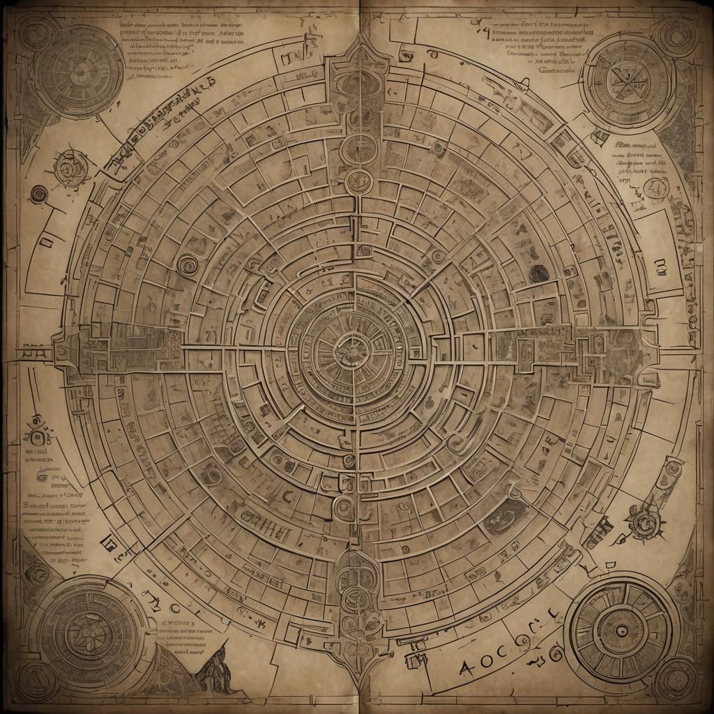Futuristic Ancient Map Reveals Cryptic Journey