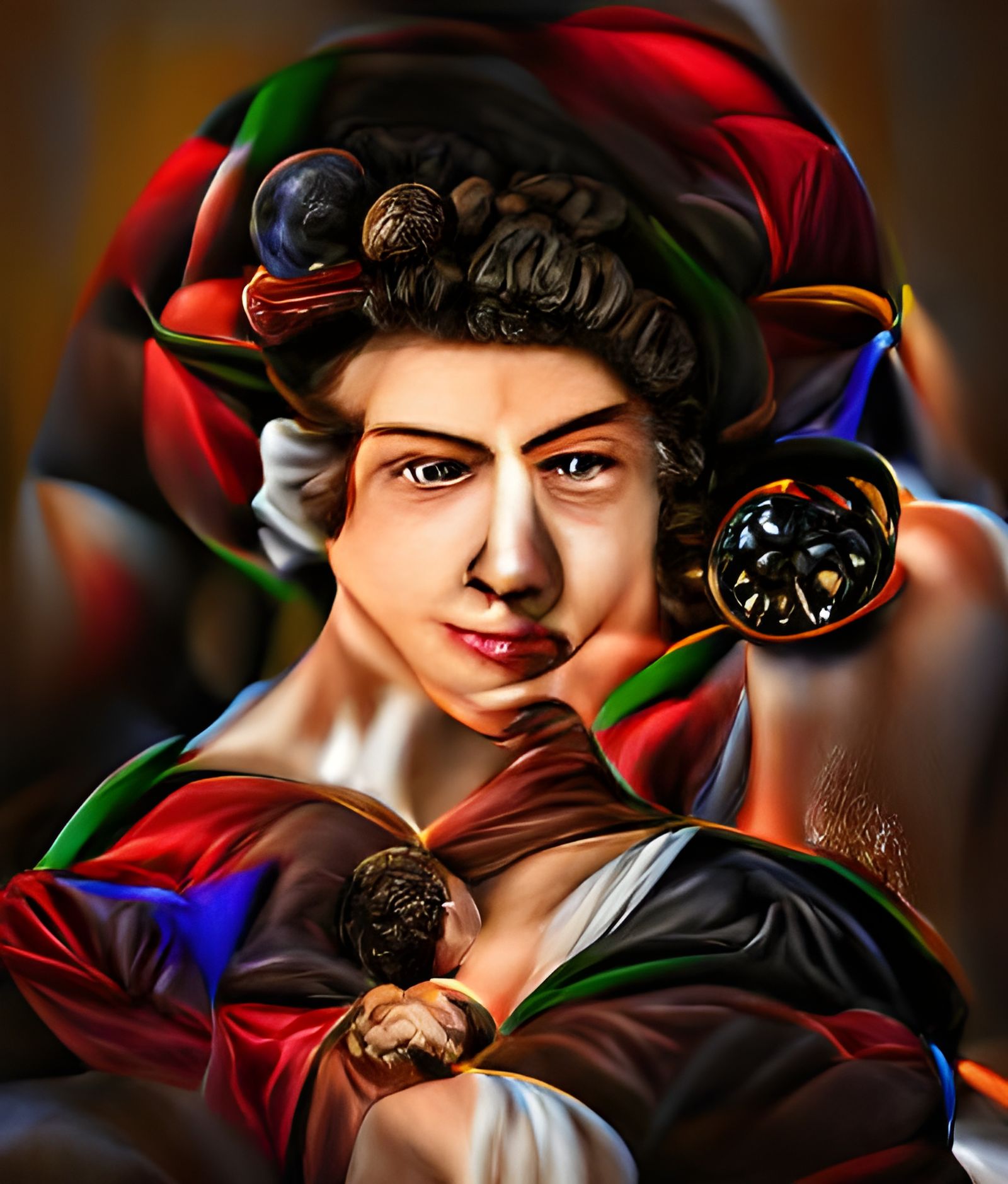 Queen Elizabeth in Renaissance Painting Style