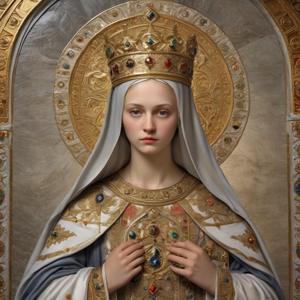 Hyperrealistic Portrait of Saint Olga of Kiev