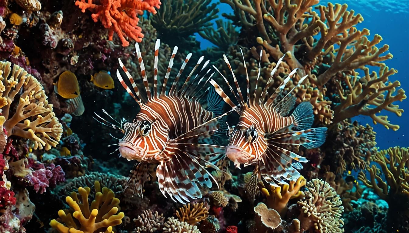 Lionfish in Red Sea Coral Reef