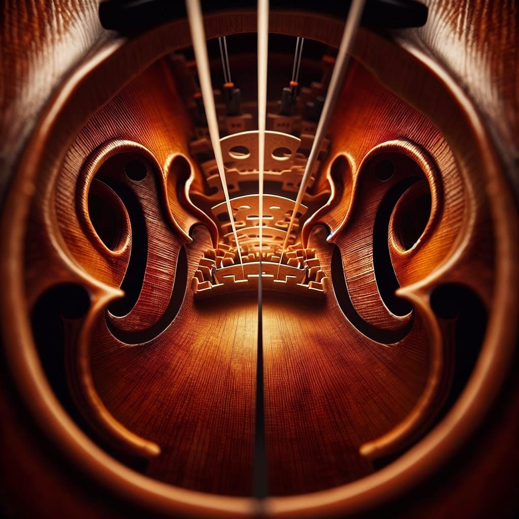 Inside a Violin: An AI Generated Perspective