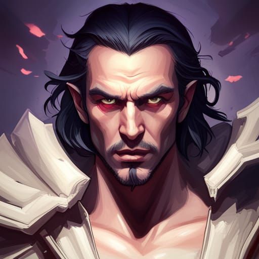 Castlevania's Dracula: Detailed 8K Portrait