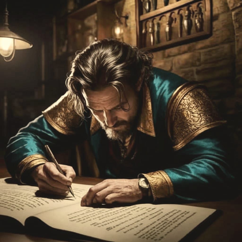 Vibrant Tavern Scene in a Fantasy Aesthetic