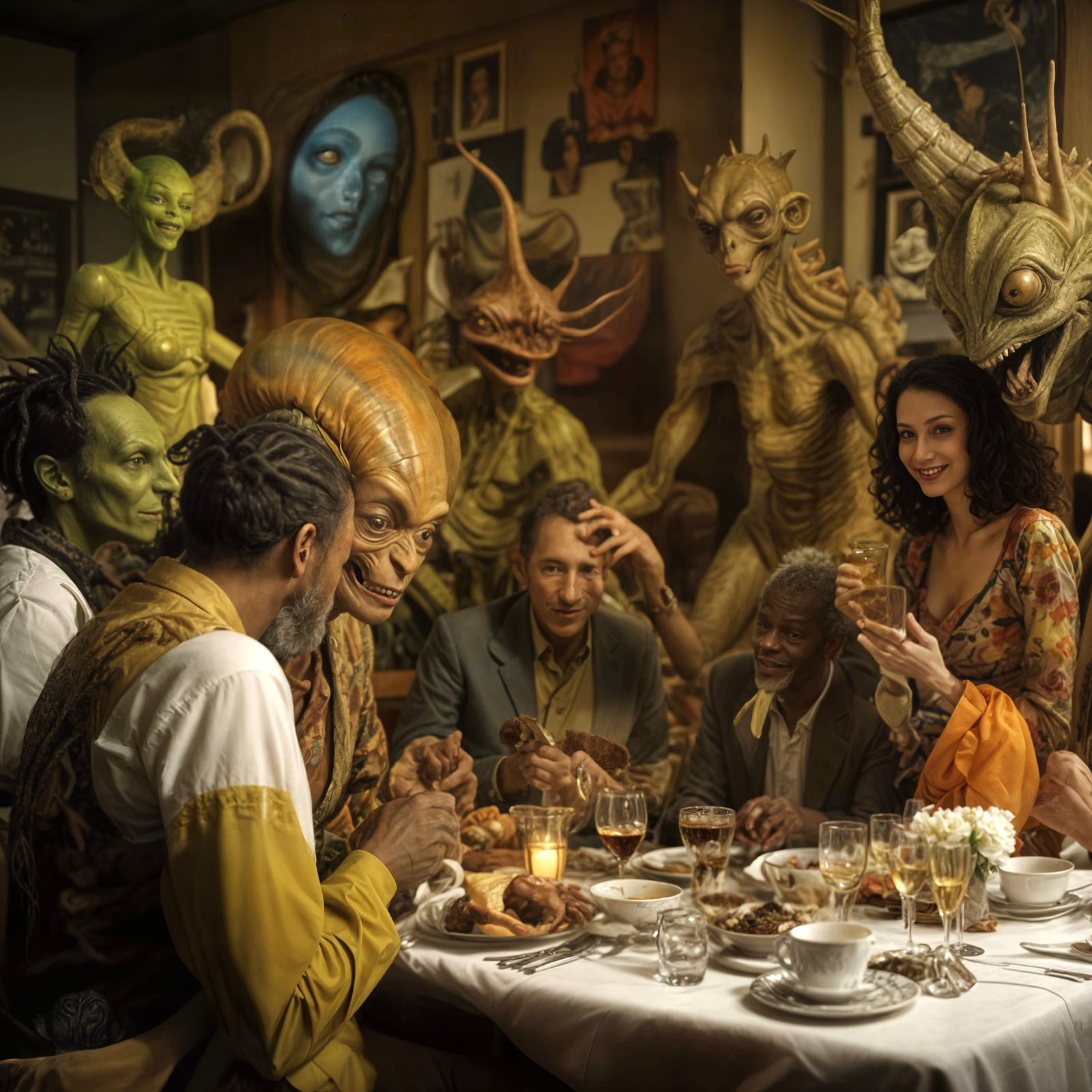 Socialization Post 'Contact' was limited, until the 3rd generations of both Human and Alien species by which time the 'K...