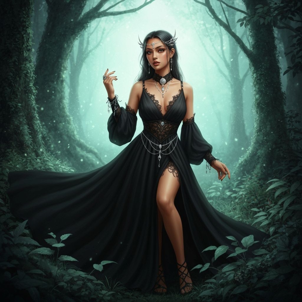 Goth Girl in Disney Princess Style