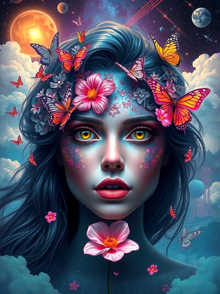 Astral Flora's Embrace