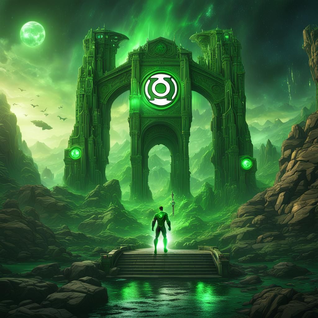 Green Lantern Concept Art in 8K Resolution