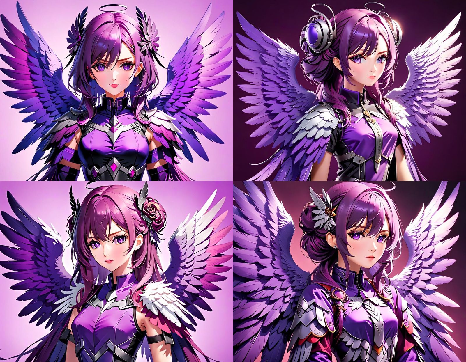 Balanced Nephalem: Angel and Demon in Purple