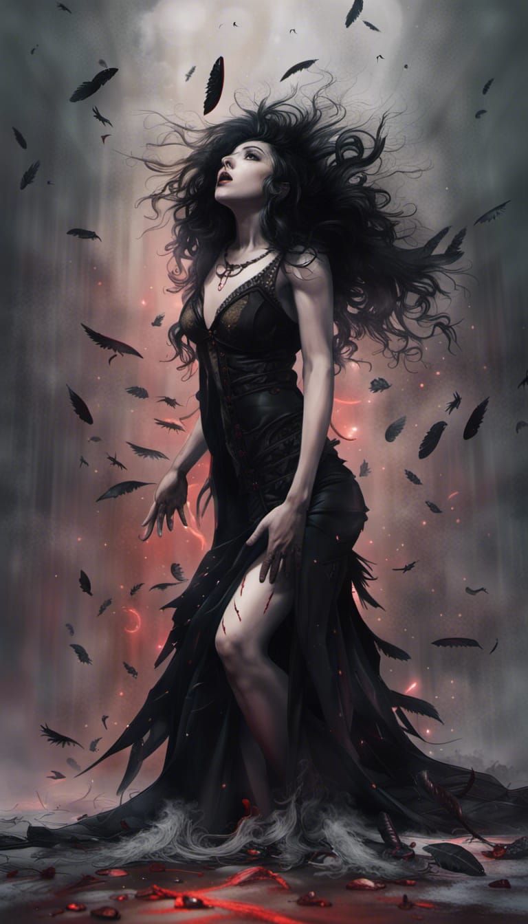 Vampire Begs for Mercy in Detailed Matte Painting