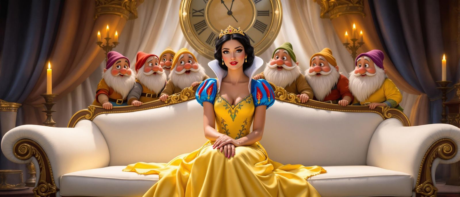 Classic Fairytale Princess in Whimsical Royal Attire