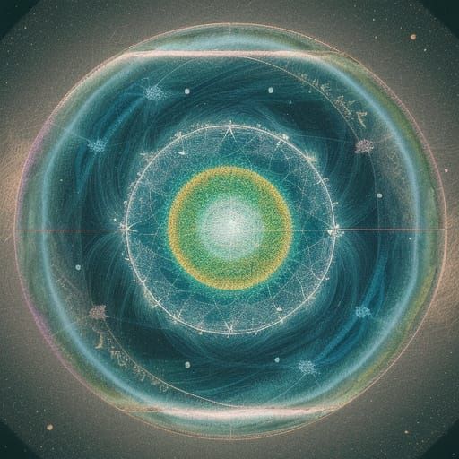 God's Knowledge Map in Pastel Glitch Art