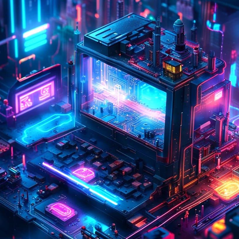 Detailed Matte Painting of a Fantastical Scene