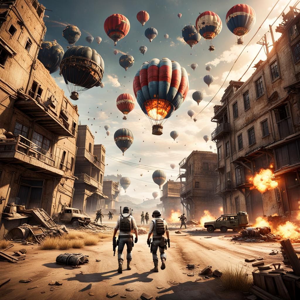 PUBG Fighters Triumph in War-Torn Landscape
