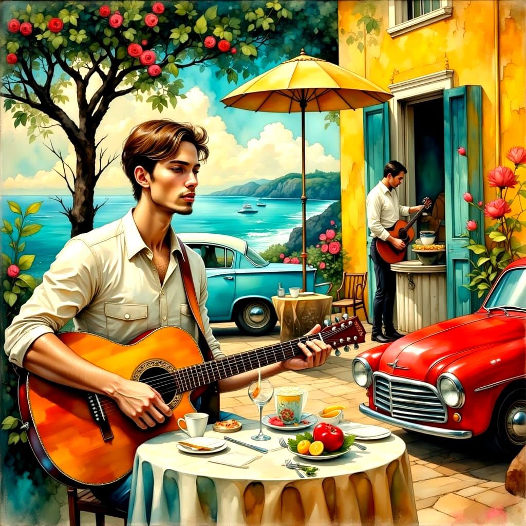 Zanzibar Jazz Club with Cuban Cars