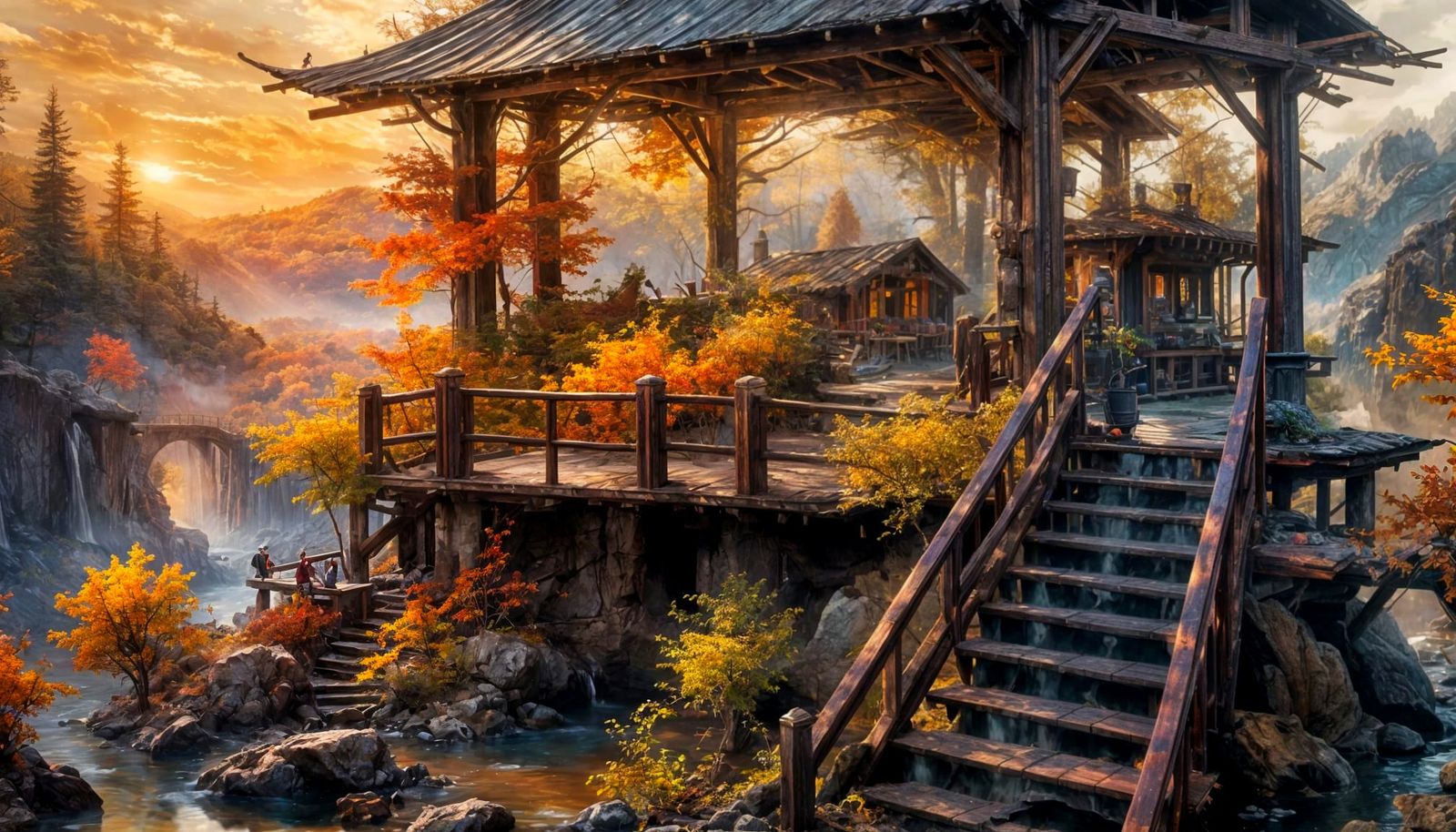 Luminous Glazed Painting with Dramatic Cinematic Lighting