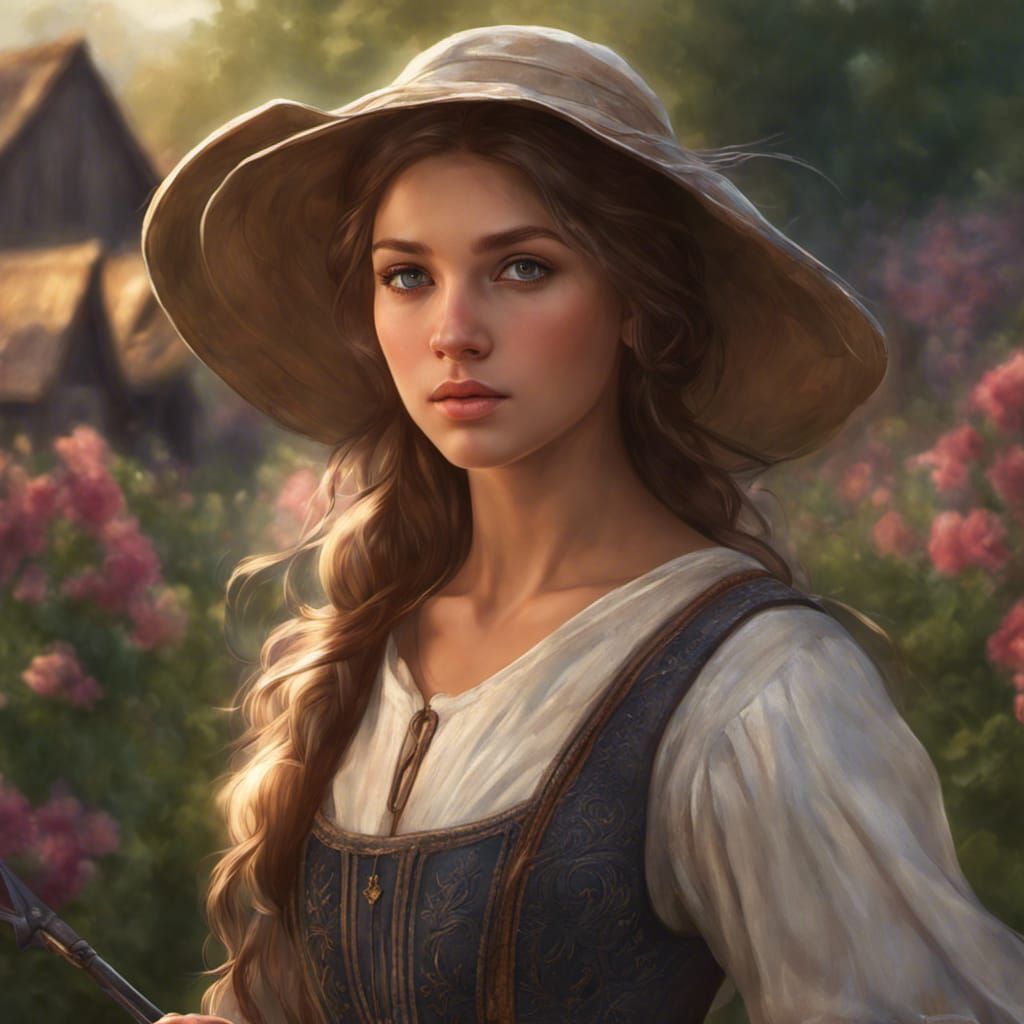 Medieval peasant girl