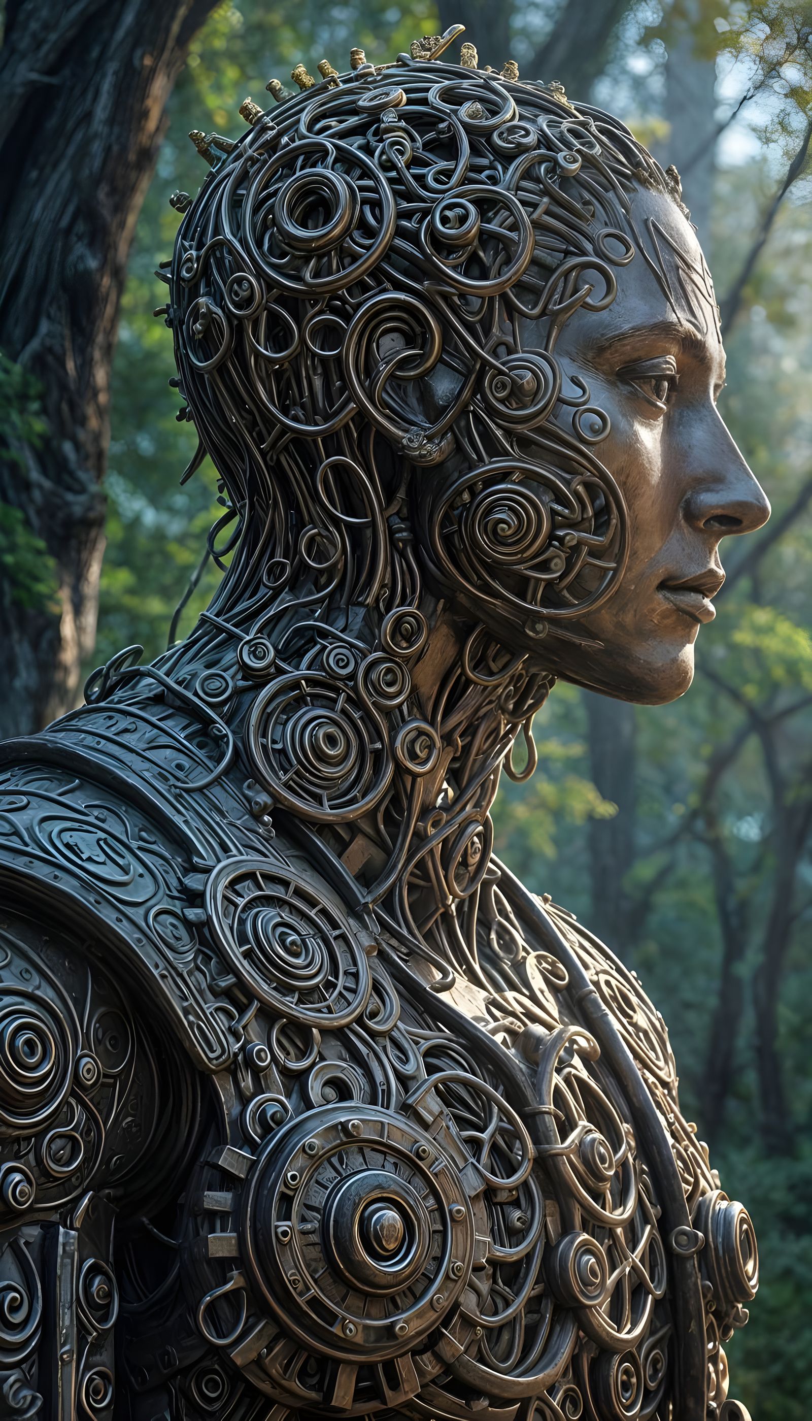 Surreal Prime Number Masterpiece in Enchanted Forest