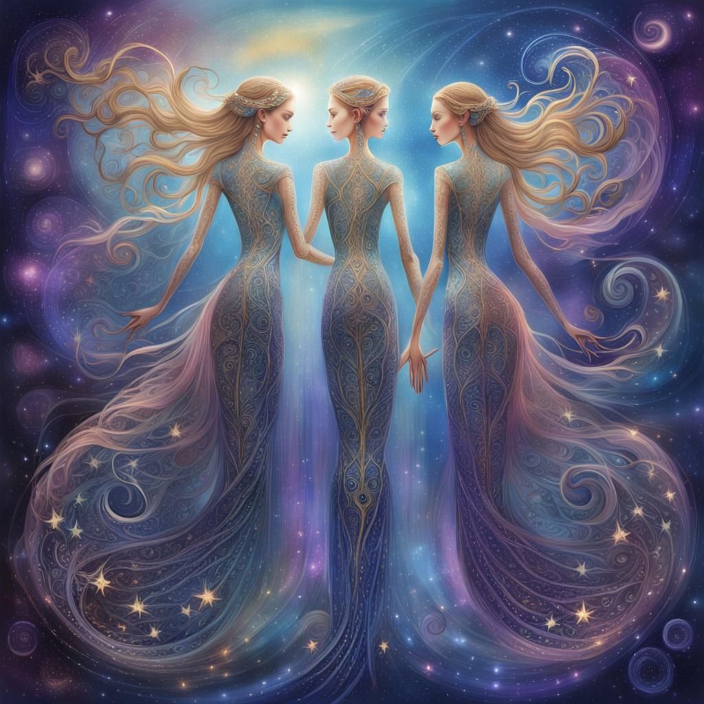 Intertwined Star Beings Reveal Fantasy Plant Kingdom