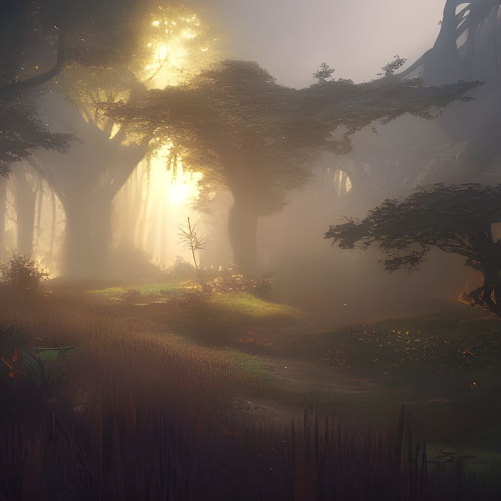 Dark Fantasy Garden of Delight, Hyperdetailed Concept Art