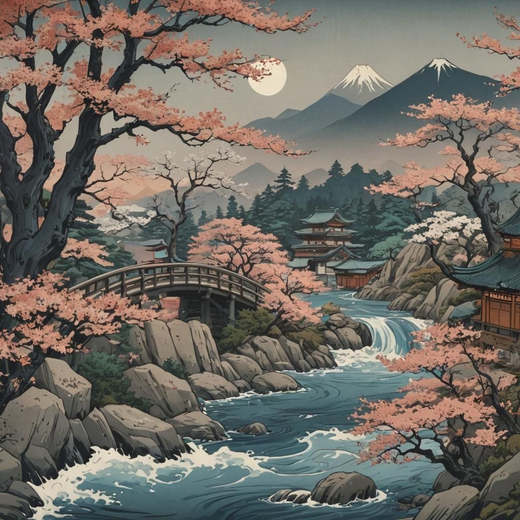 Ukiyo-e Art Inspired by Japanese Woodblock Prints