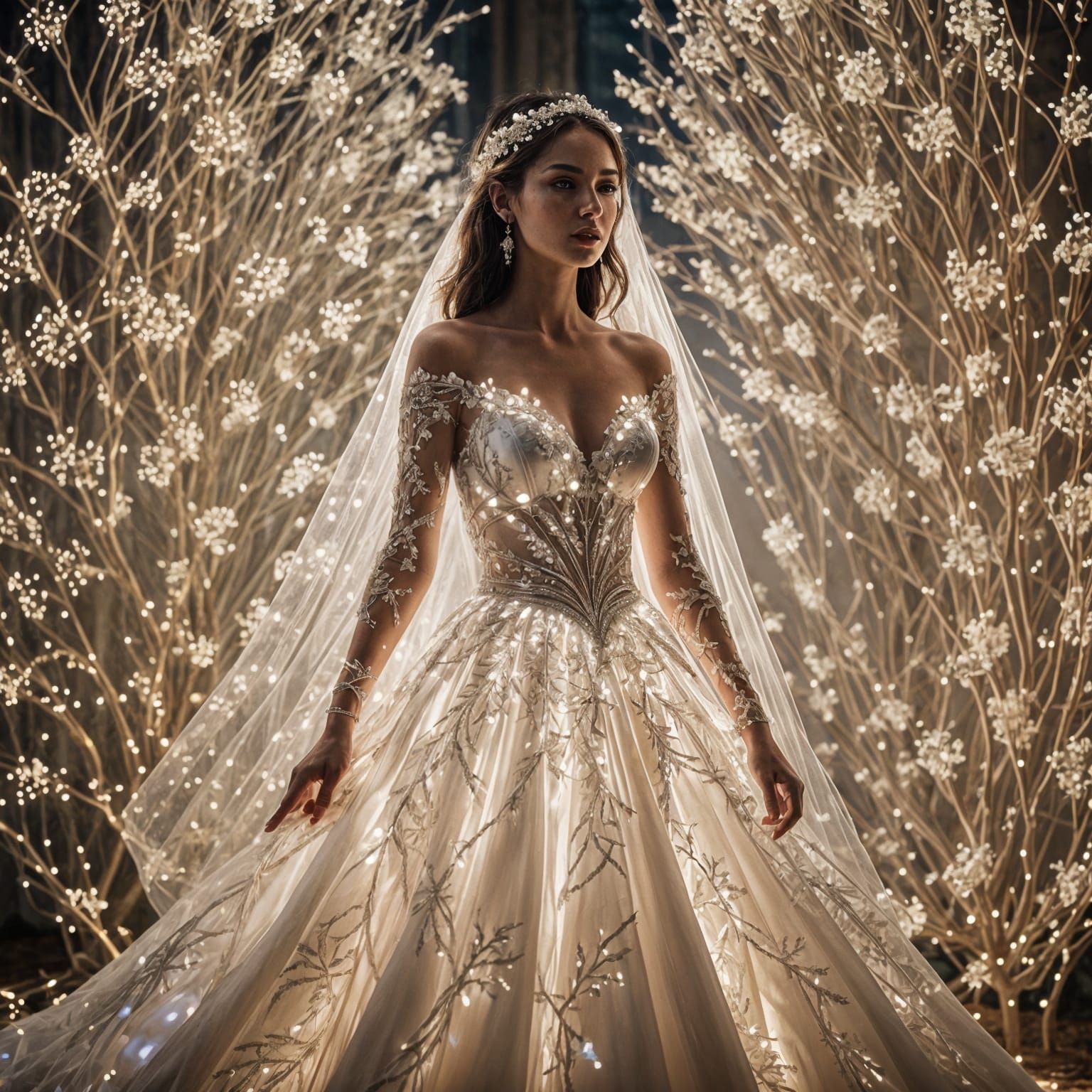 Ethereal Bride: Wedding Dress of Light