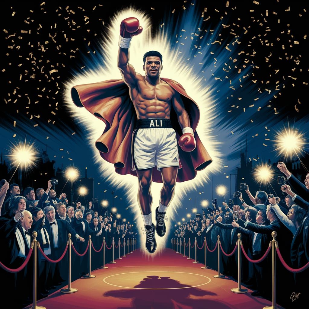 Golden Champion in Radiant Victory