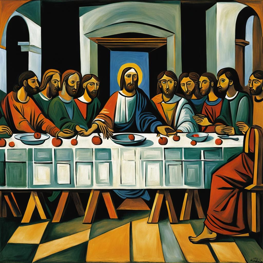 Cubist Last Supper Interpretation