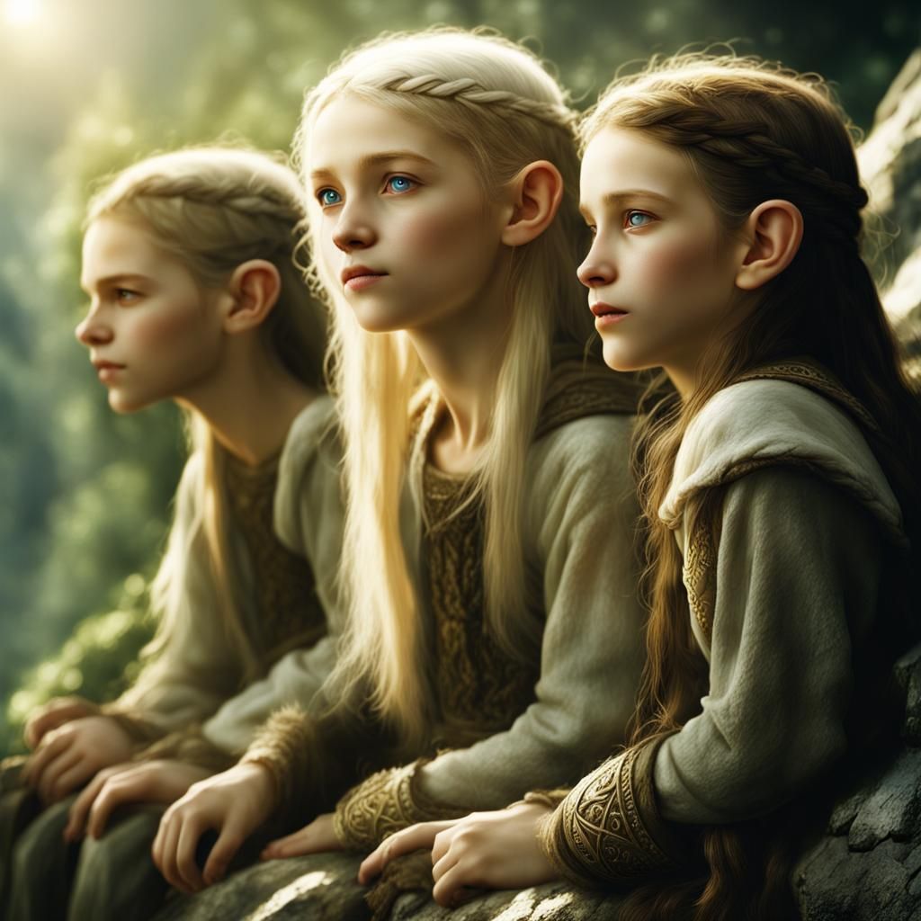 More LOTR elflings (just pretend those are pointed ears)