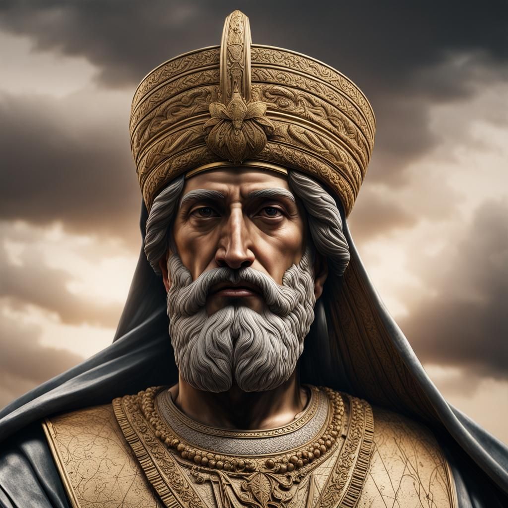 Hyperrealistic Portrait of Cyrus the Great