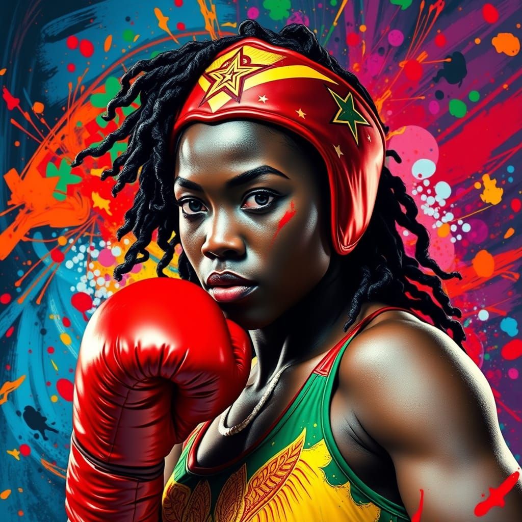 Ghanaian Boxer Wonder Woman Competes in Sydney