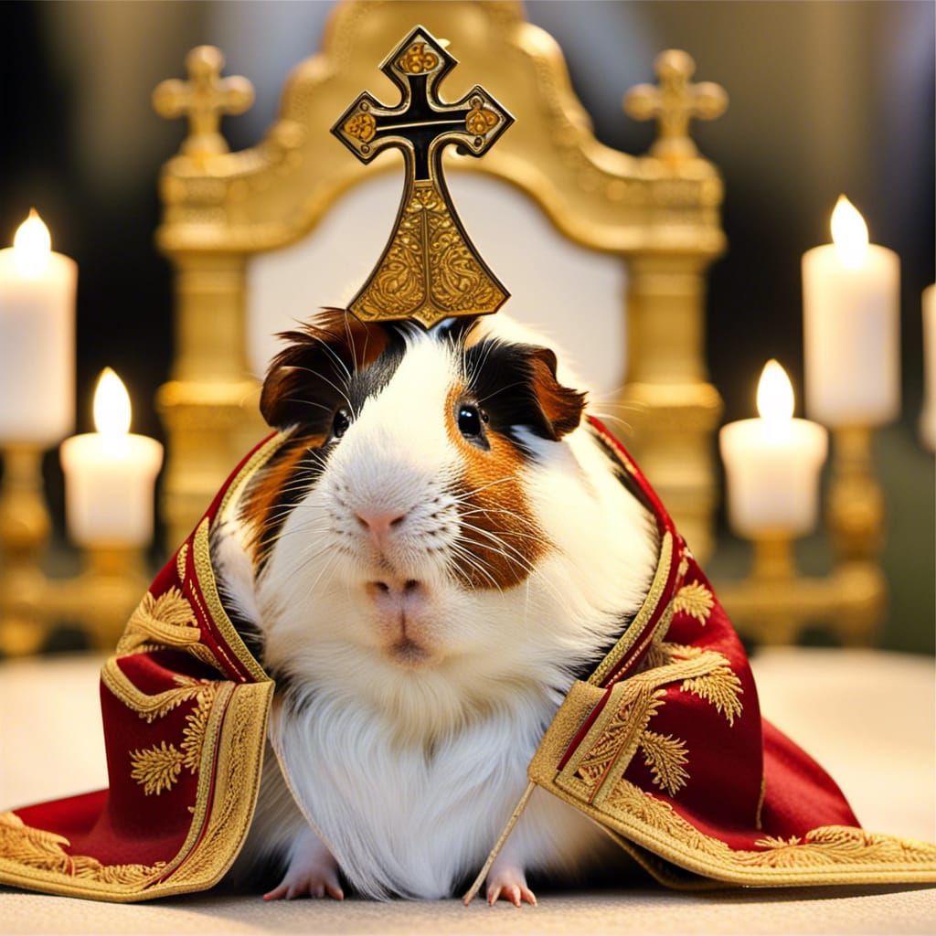 Guinea Pig Pope Funeral: A Unique Image