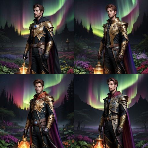 Dream Garden Messenger: A Vibrant Oil Painting