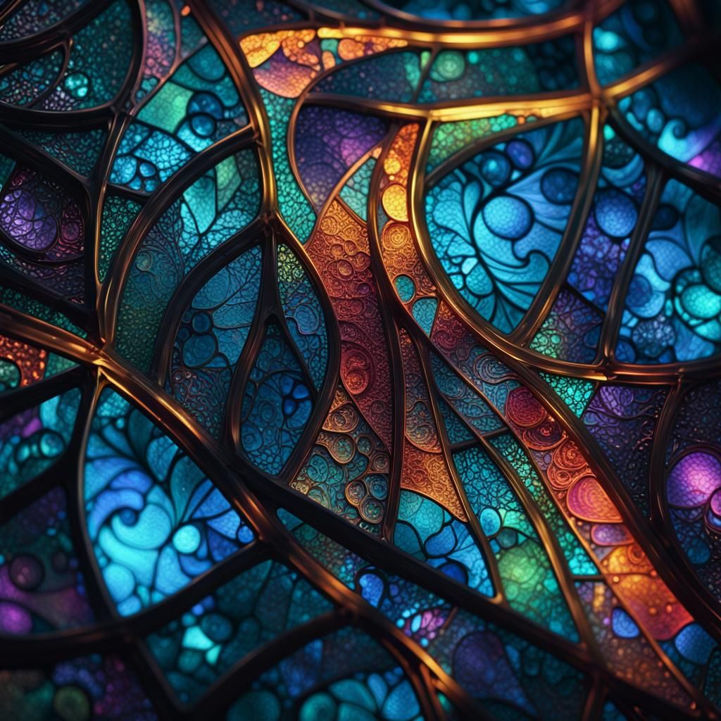 Abstract Stained Glass
