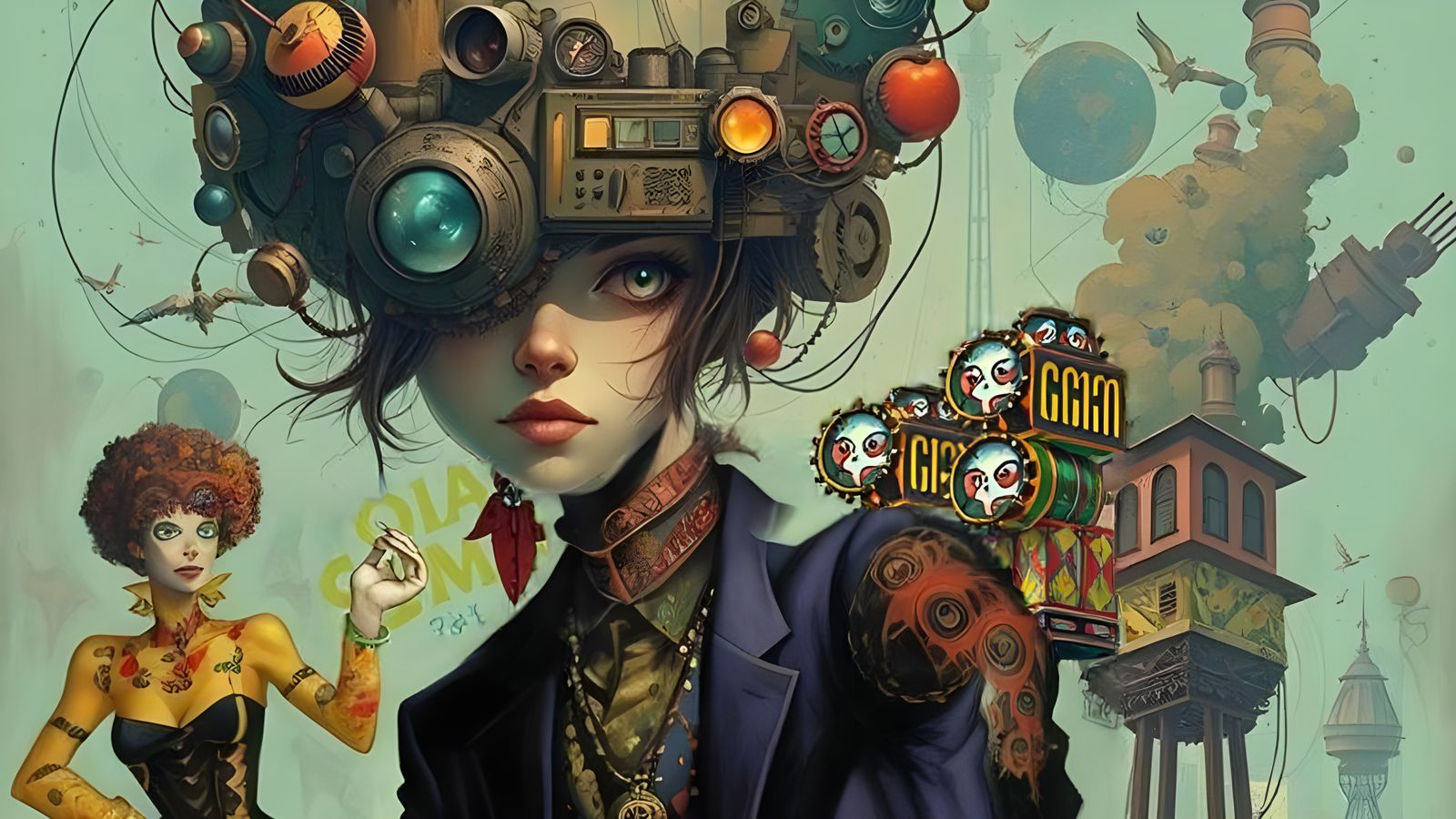 Industrial Wonderland: An AI Interpretation