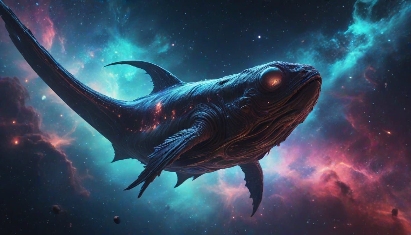 Cosmic Leviathan in Nebula