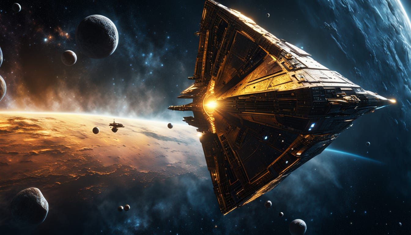 Star Sail in Space: Science Fiction Illustration