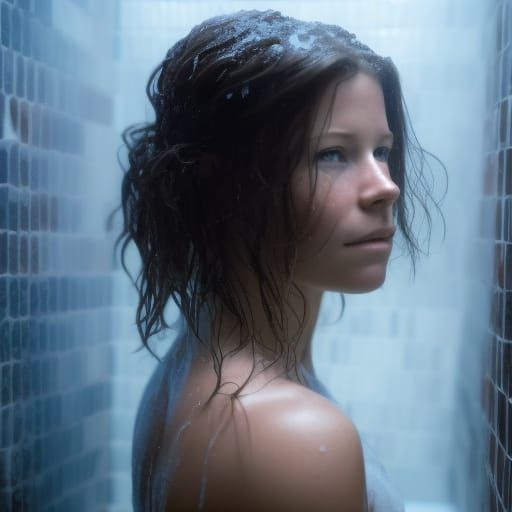 In the Shower - Evangeline Lilly
