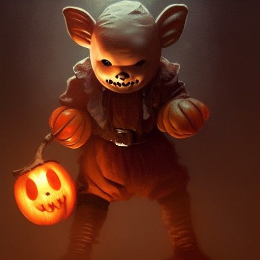 Sam from Trick 'r Treat: Hyperdetailed Rendering