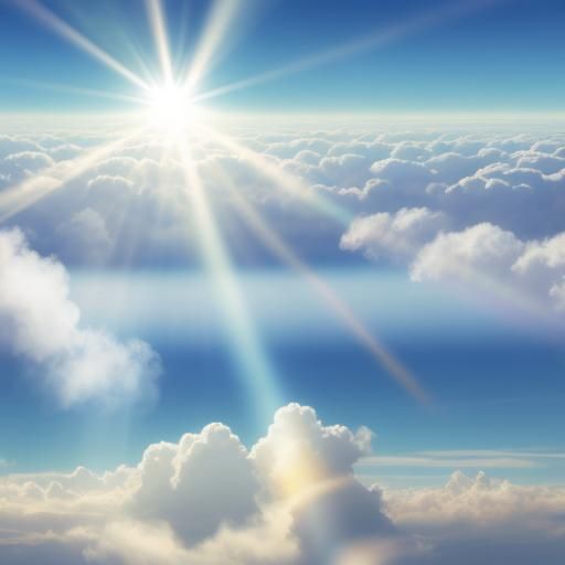 Ethereal Time Travel Scene in Divine Light