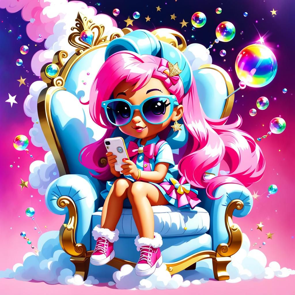 My Little Pony Animated Oil Painting on Cloud