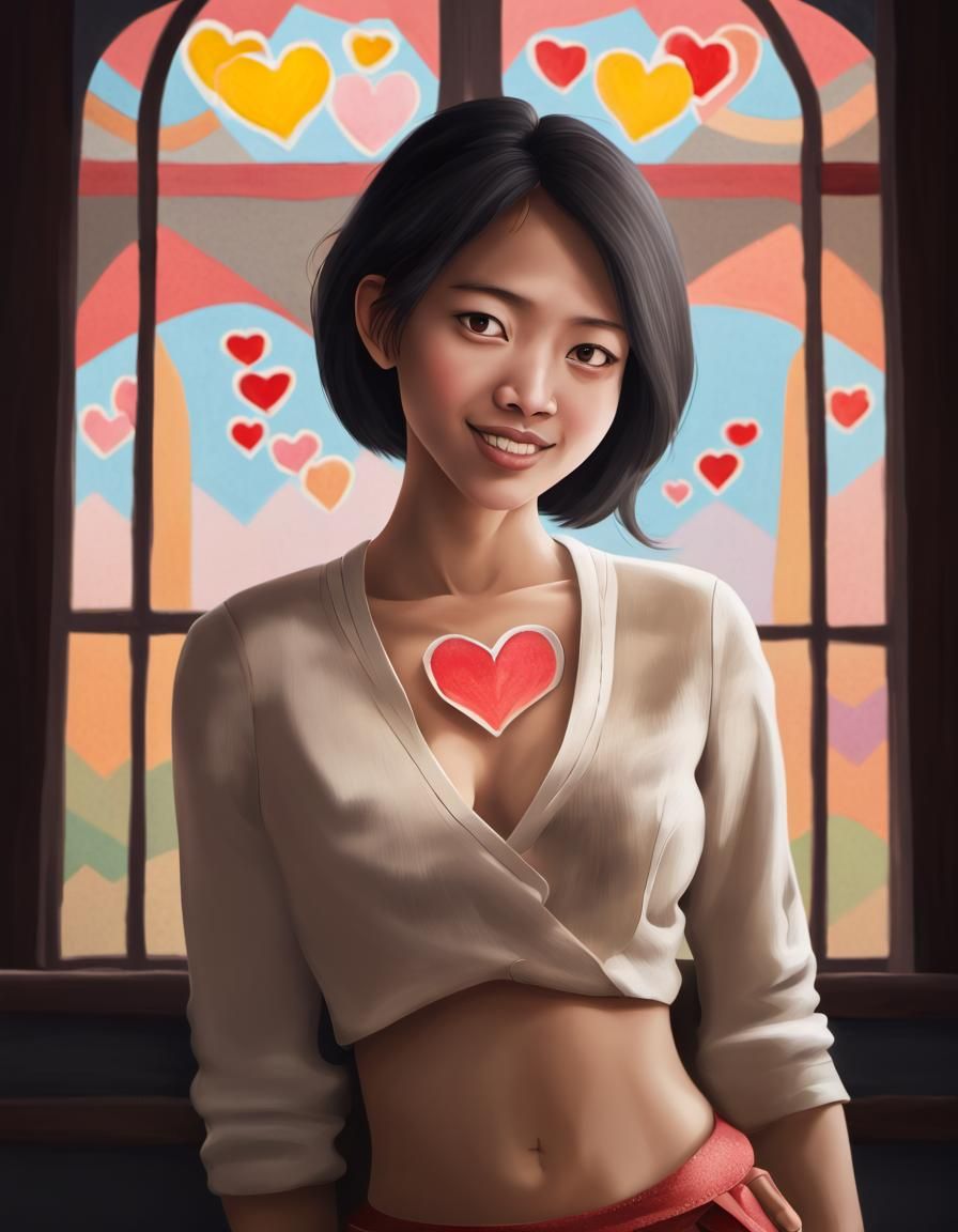 Diverse Class Learns About Love in Abstract Art