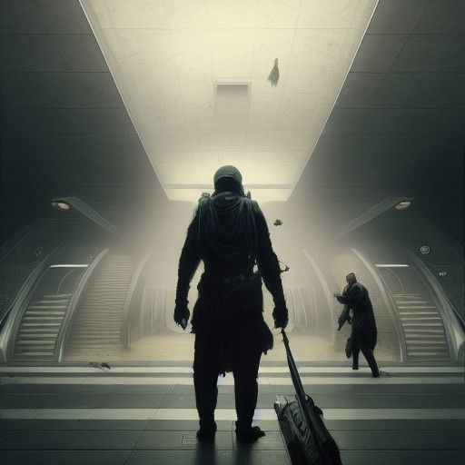 Ethereal Apparition in Subterranean Metro Station