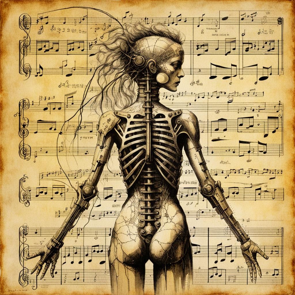 Body's Connection to Earth: Vintage Oil Illustration