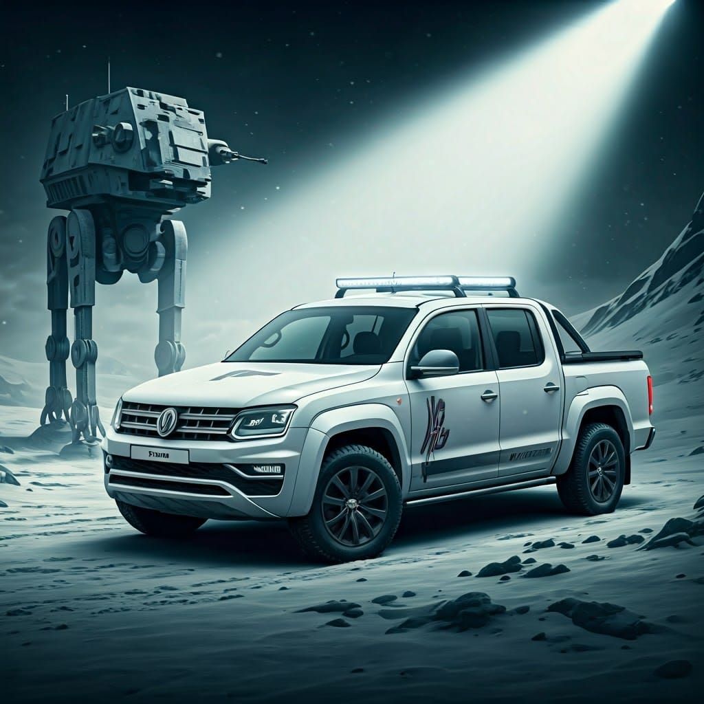 Amarok on Hoth with Star Wars Walker