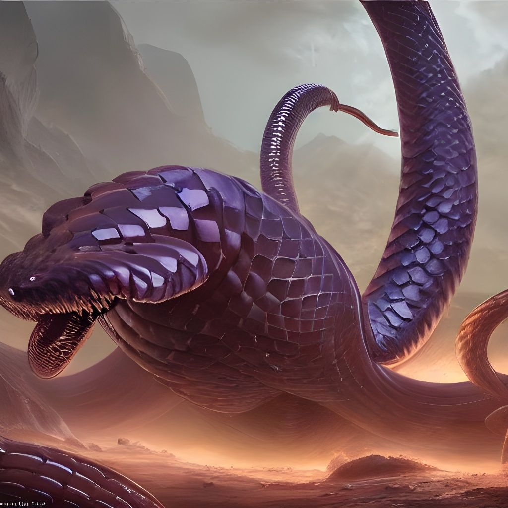 Hyperdetailed Arbok Pokemon Concept Art