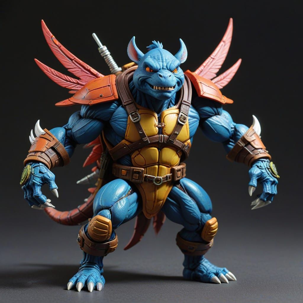 Alchemist Beast Action Figure in Pop Surrealist Style