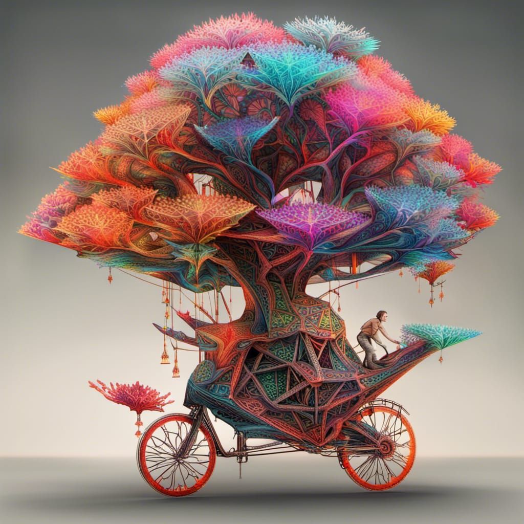 Flying Fox Rides Origami Treehouse Bicycle